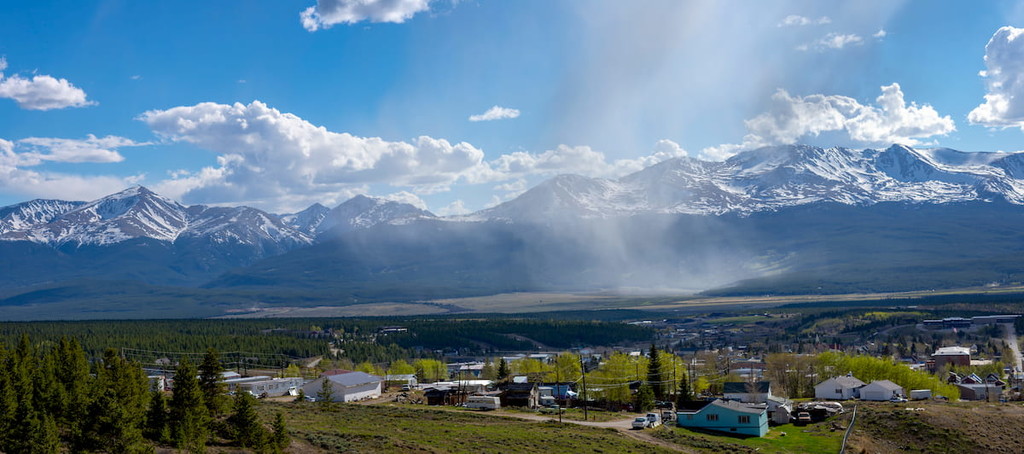 Leadville Panorama -Mount Elbert, Mount Massive. Lake County. Colorado
