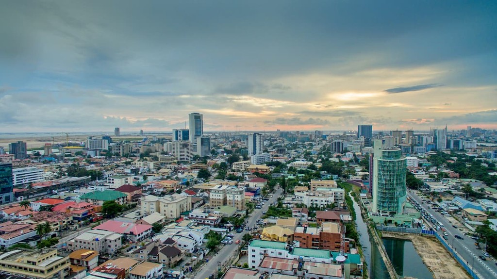 Victoria Island in Lagos, Nigeria