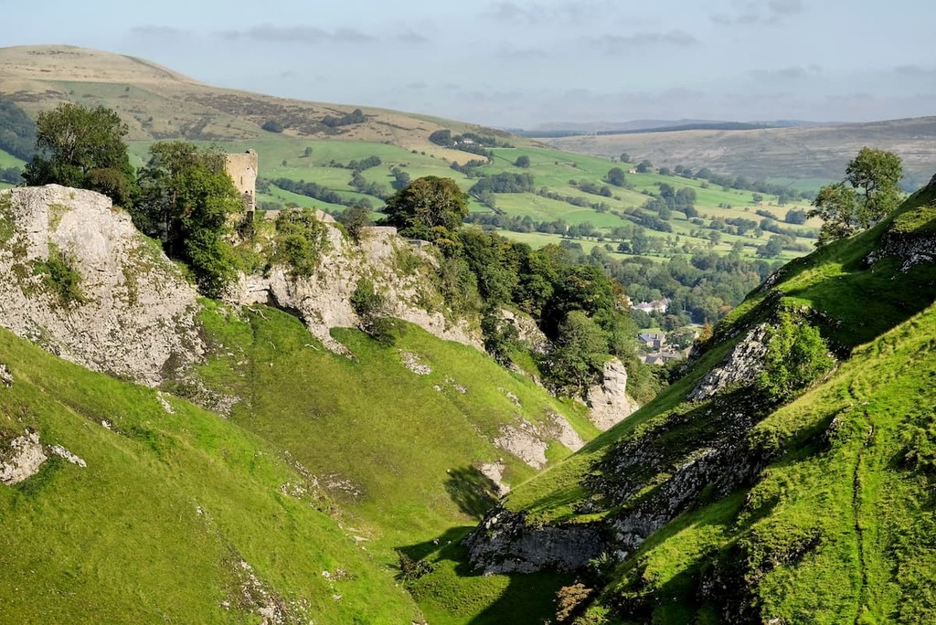 Cave Dale in the Peak District National Park, Castleton, Derbyshire, UK