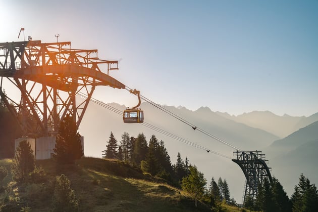 SEILBAHNFÜHRUNG PENKENBAHN IM SOMMER