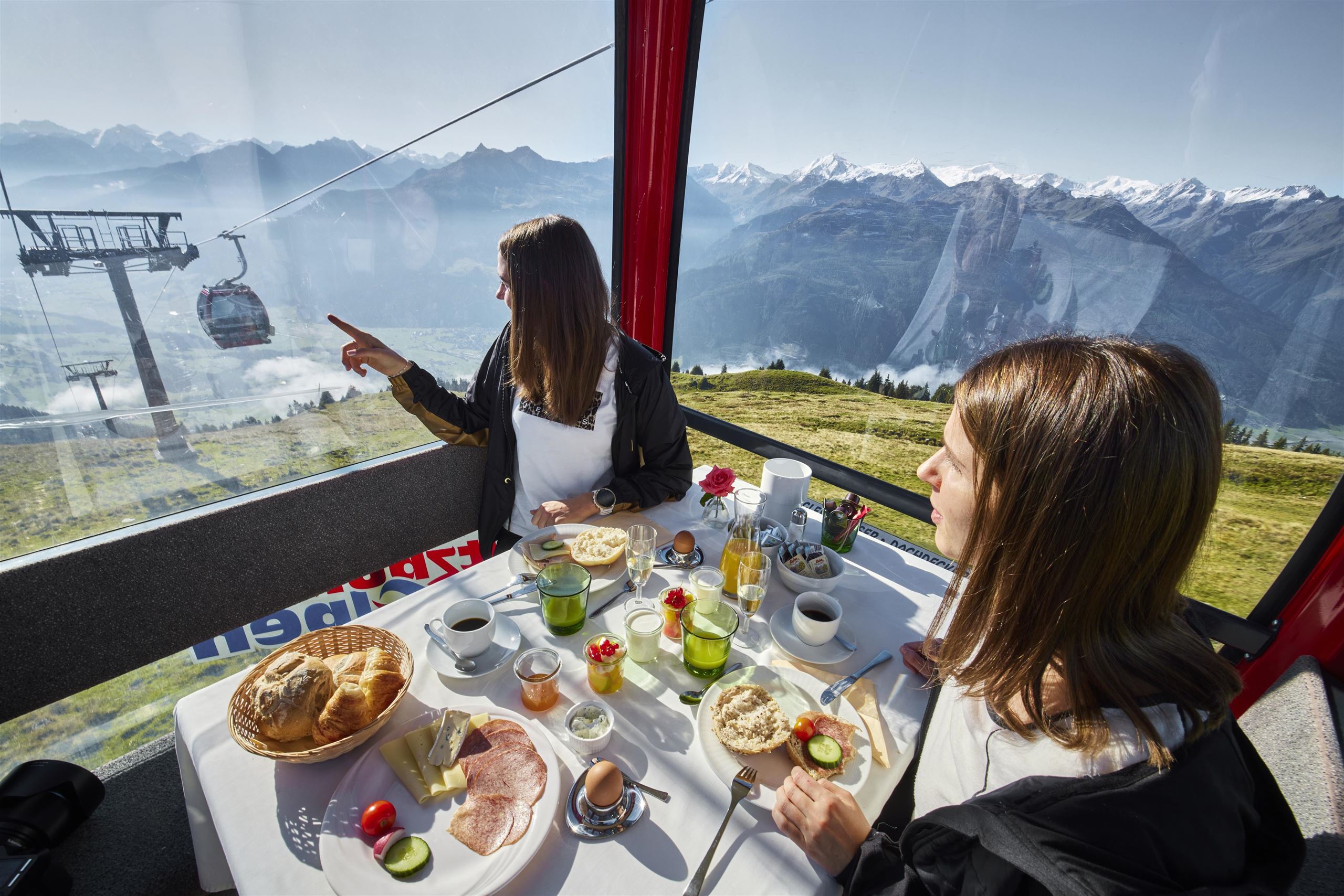 Gondelfrühstück bei der Panoramabahn