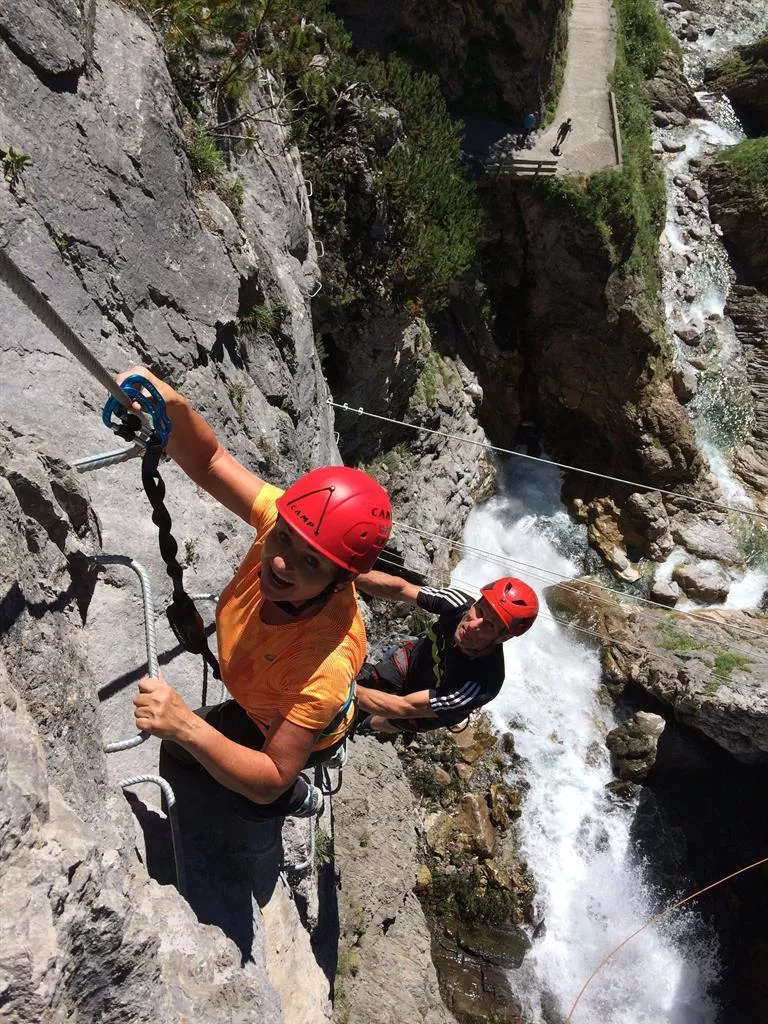 Erlebnisklettersteig Simmswasserfall