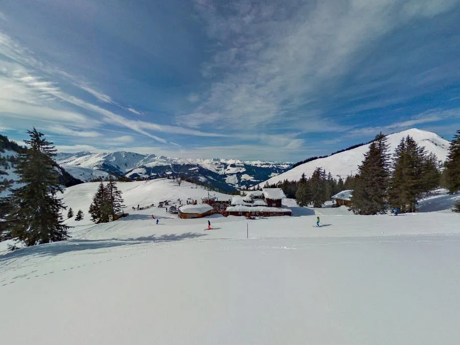 Pano Rundblick Brechhornhaus winter
