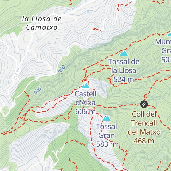 Map of Castell d'Aixa