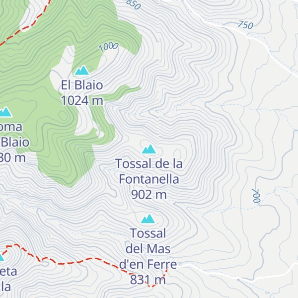 Map of Tossal de la Fontanella