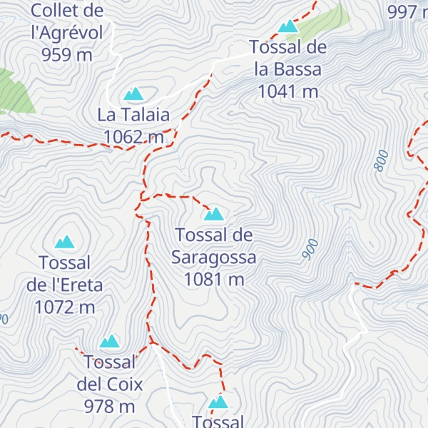 Map of Tossal de Saragossa