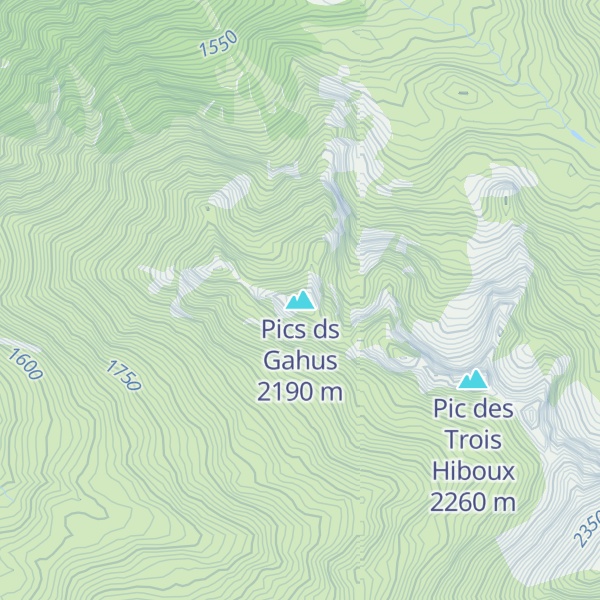 Map of Pics ds Gahus