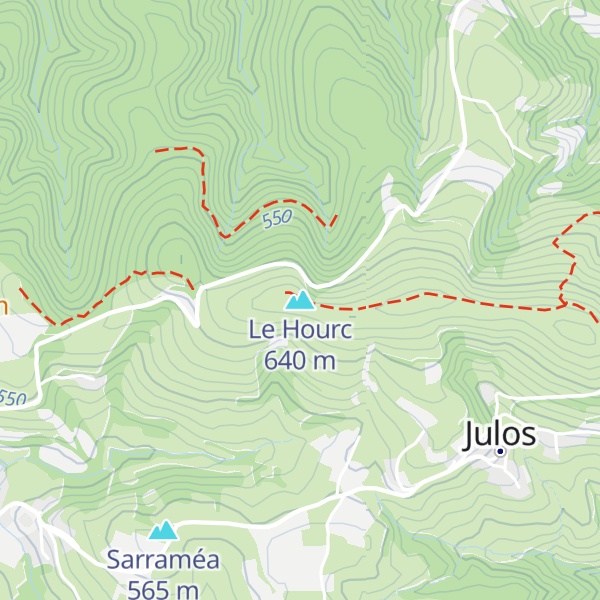 Map of Le Hourc