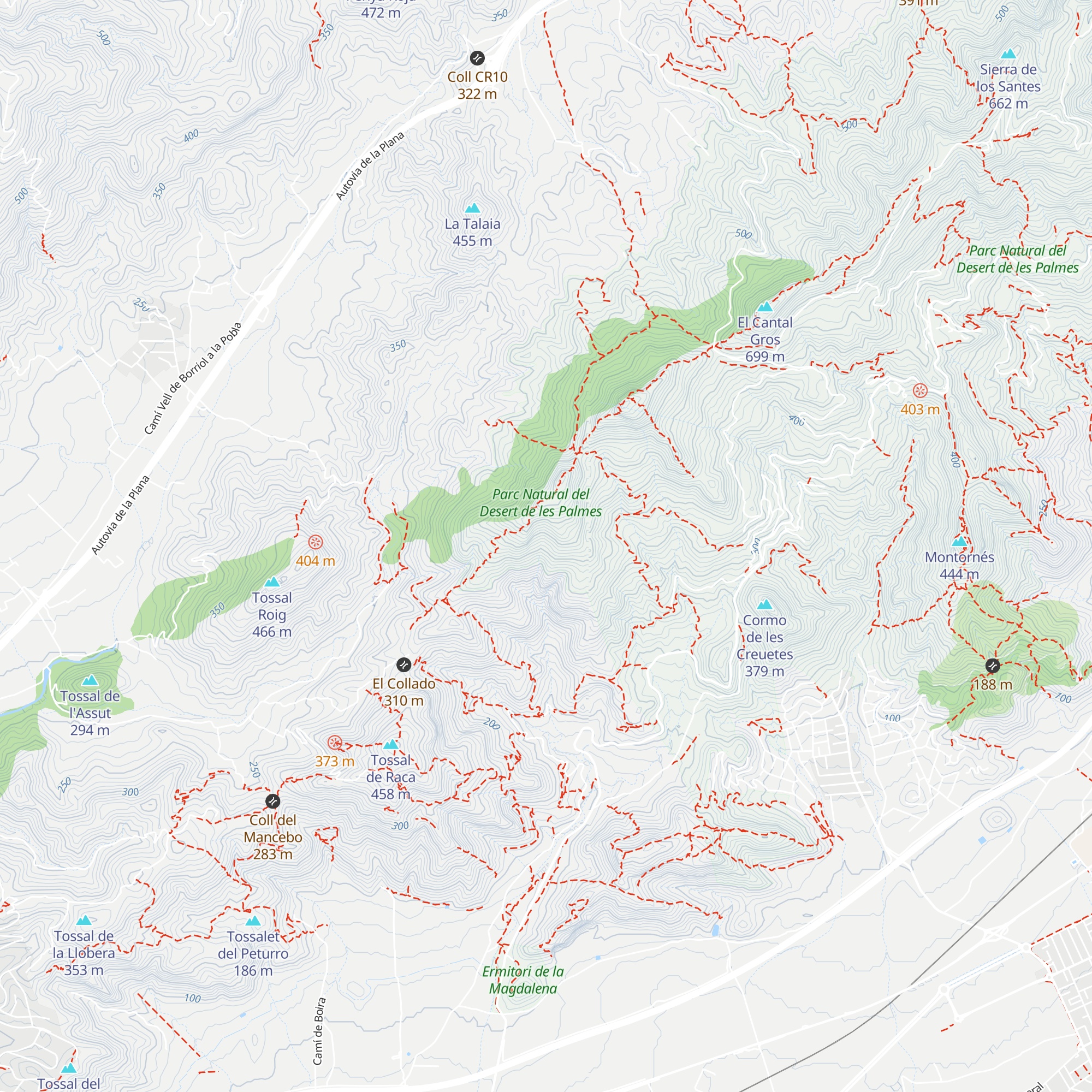 Refugi de la Roca Blanca map