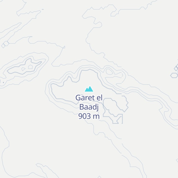 Map of Garet el Baadj
