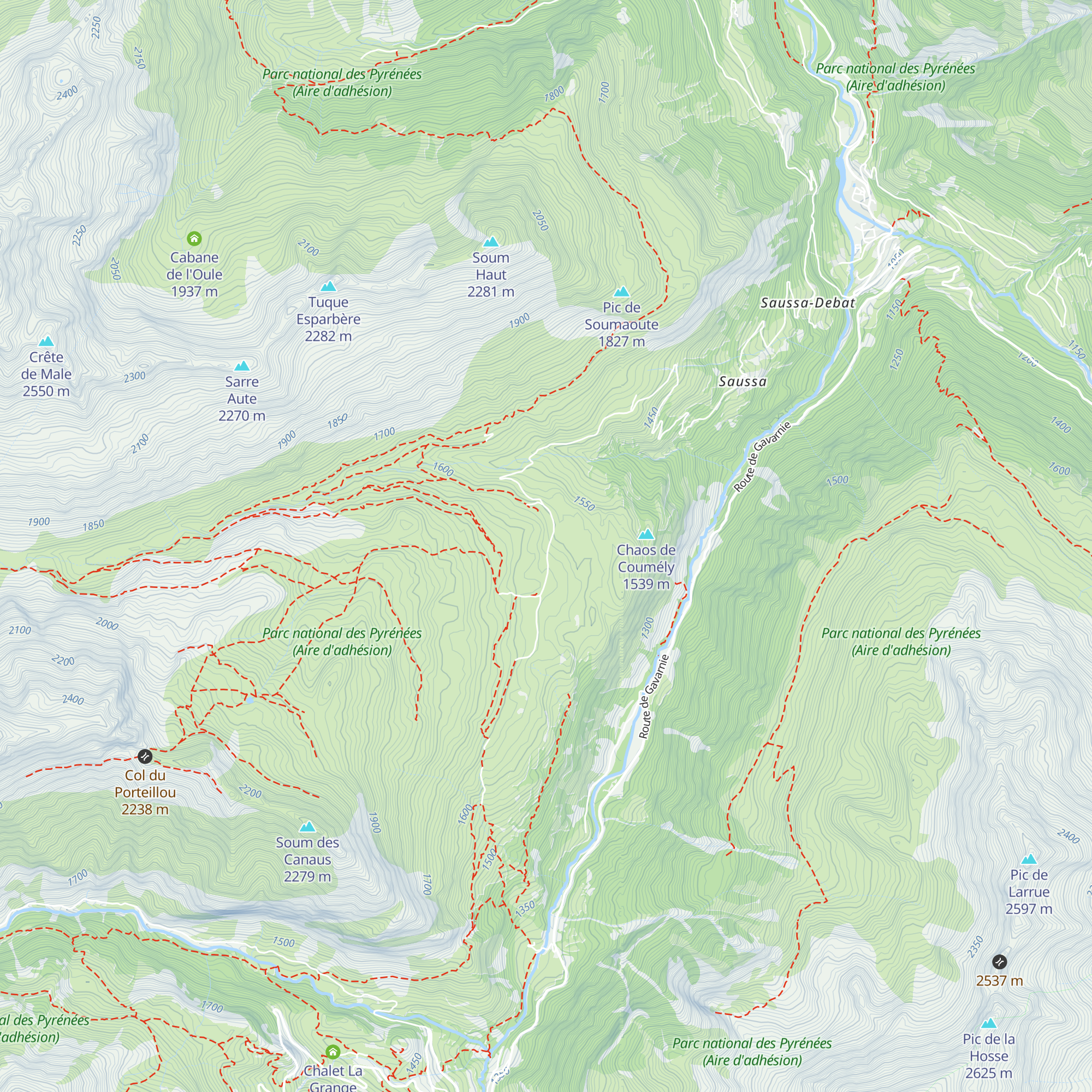Gîte d'étape Le Saugué map