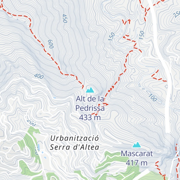 Map of Alt de la Pedrissa