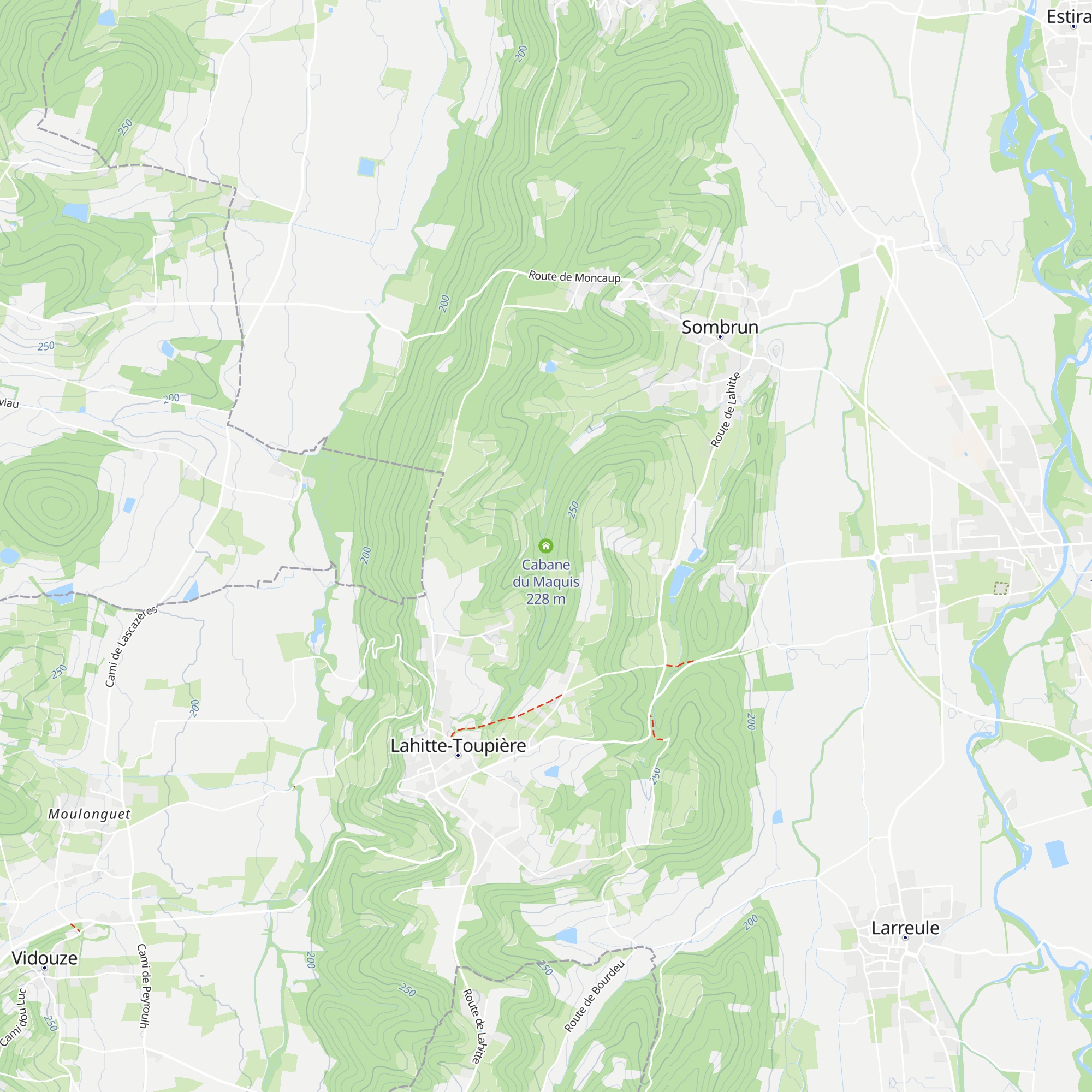 Cabane du Maquis map