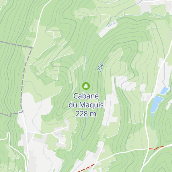 Map of Cabane du Maquis
