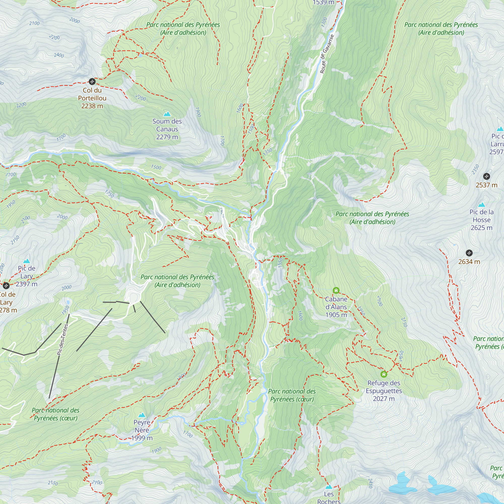 Point d'Information touristique de Gavarnie map