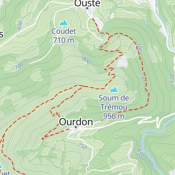 Map of Cabane de la Soum des Trées