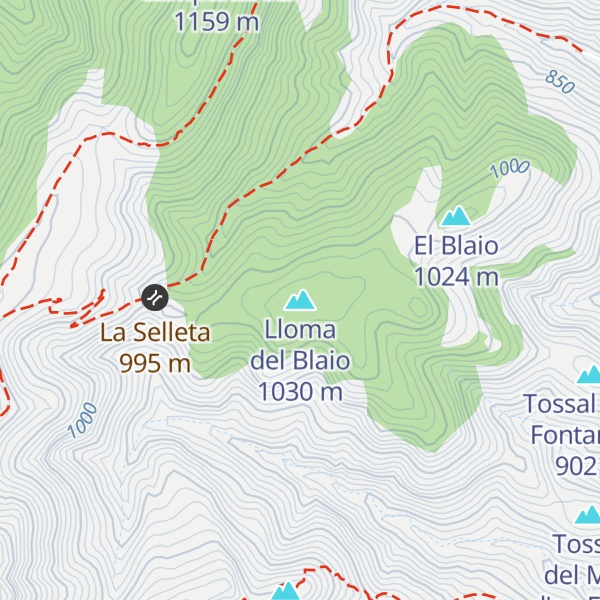 Map of Lloma del Blaio