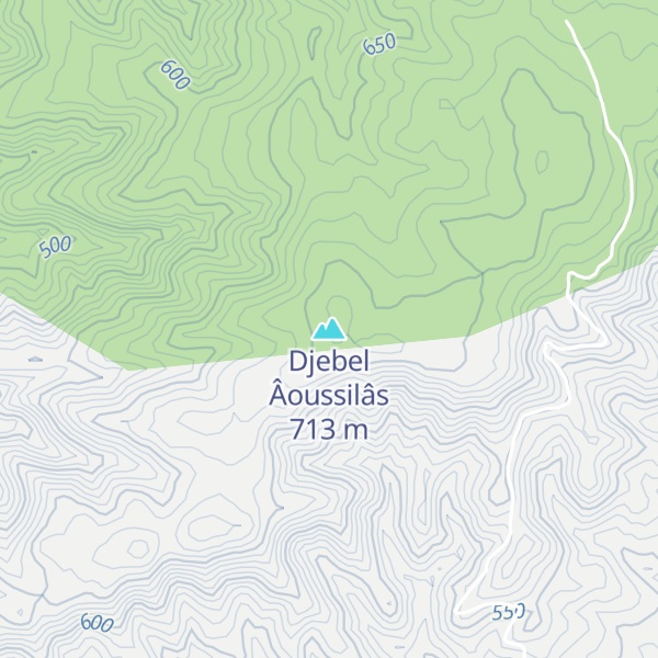 Map of Djebel Âoussilâs