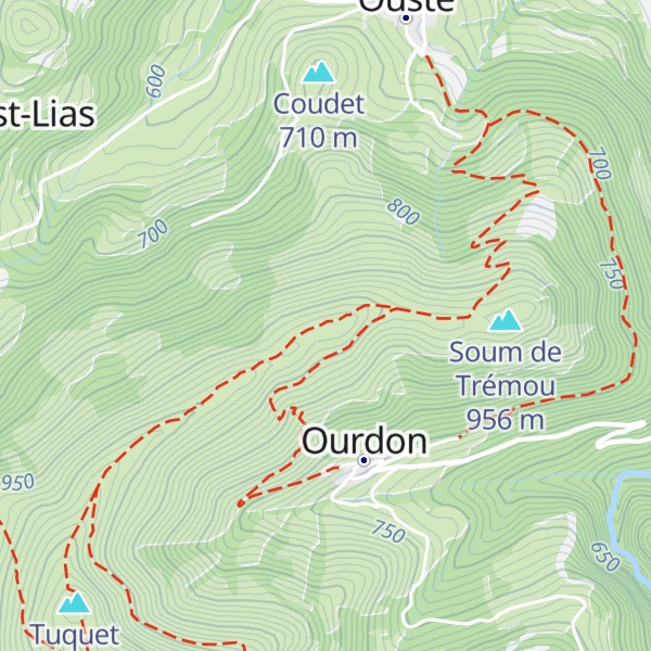 Map of Soum de Trées