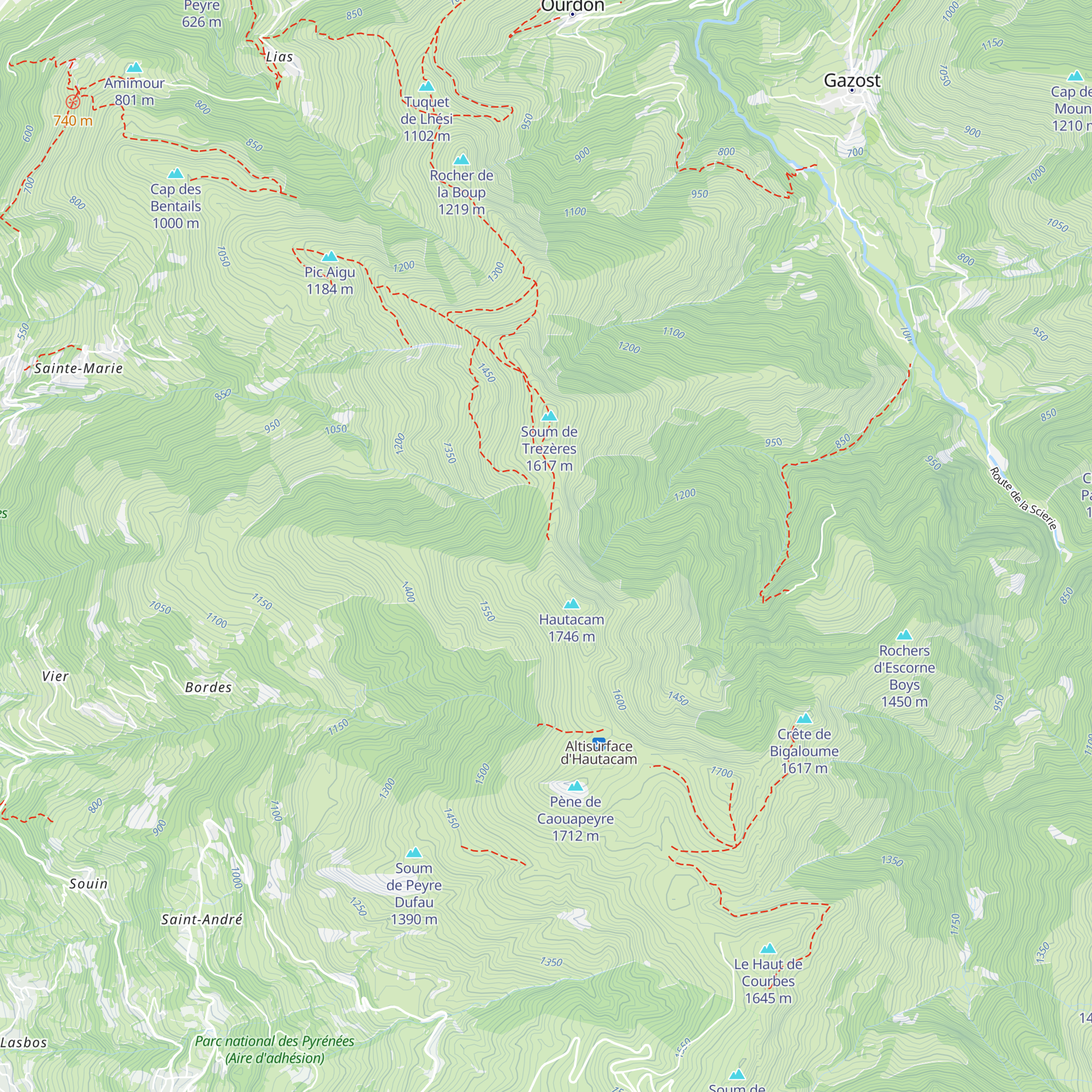 Cabane des Sangliers map