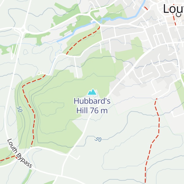 Map of Hubbard's Hill