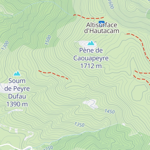 Map of Cabane du Peyrou