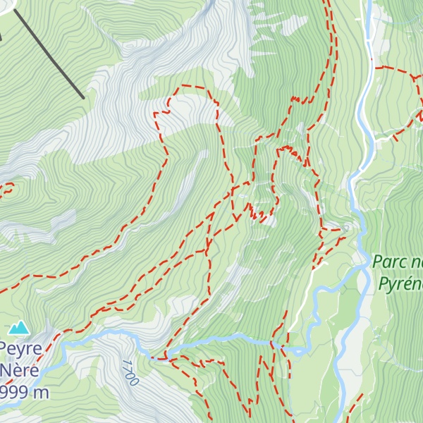 Map of Cabane de Pouey-Aspé