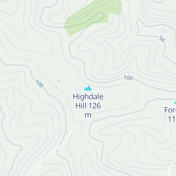 Map of Highdale Hill