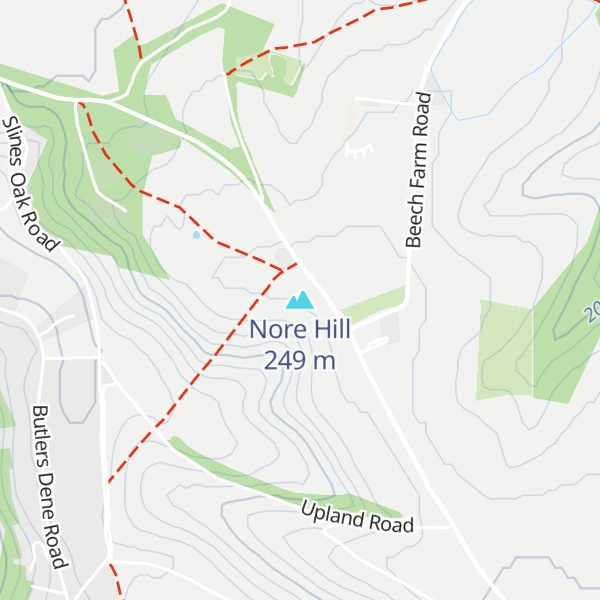 Map of Nore Hill