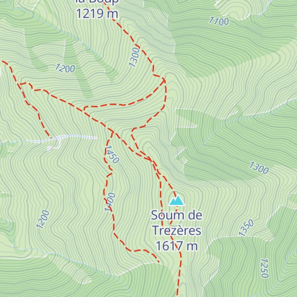 Map of Soum des Lits
