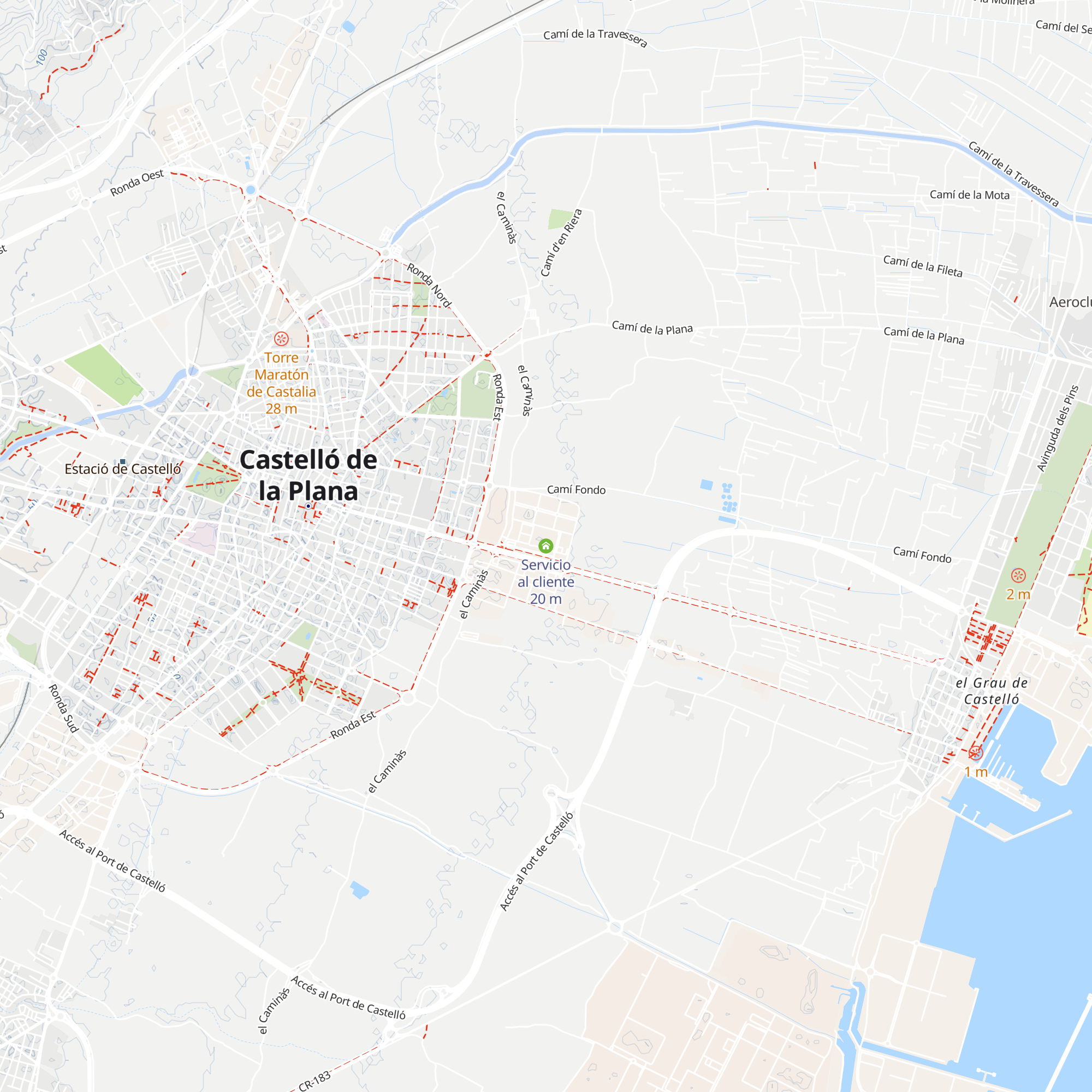 Servicio al cliente map