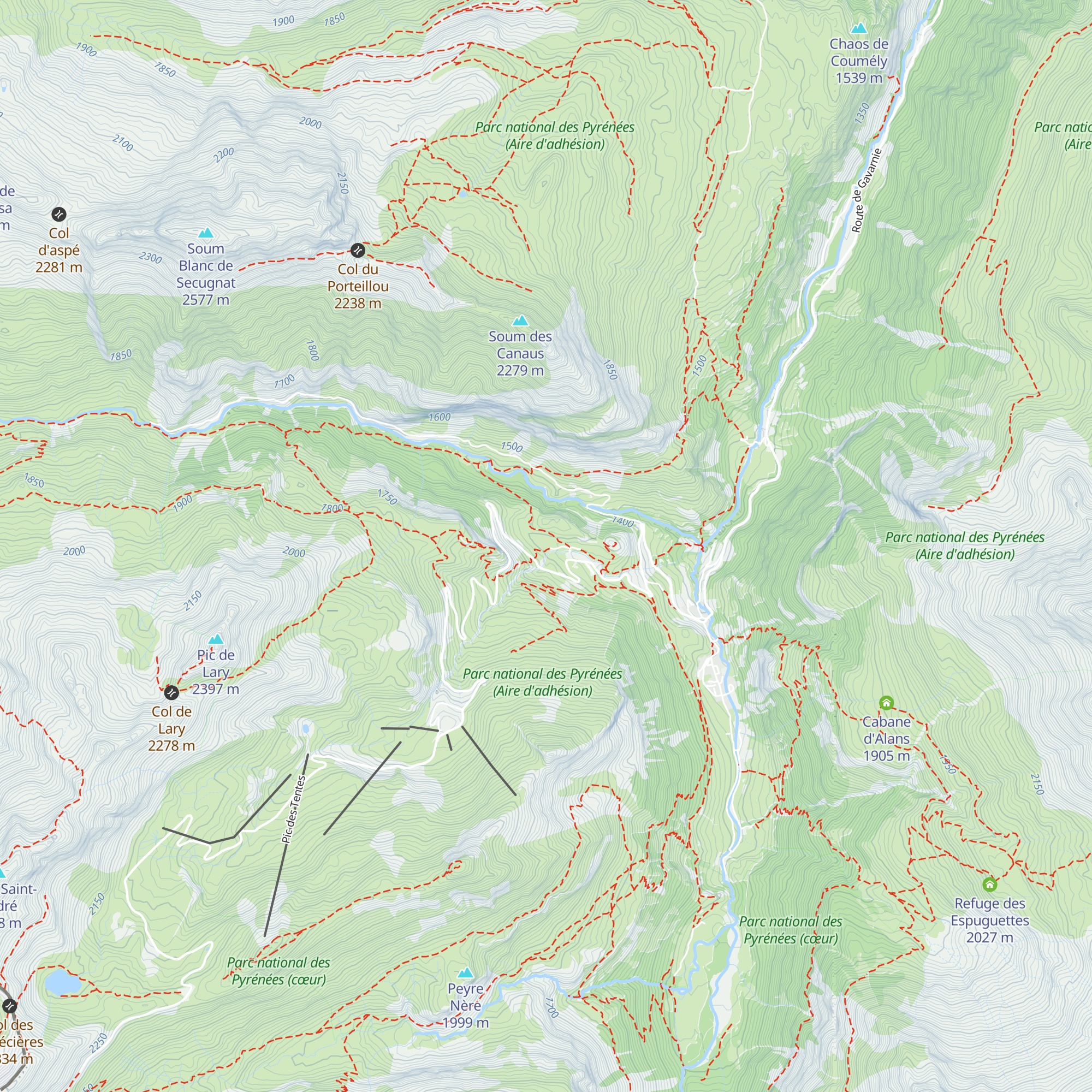 Chalet La Grange de Holle map