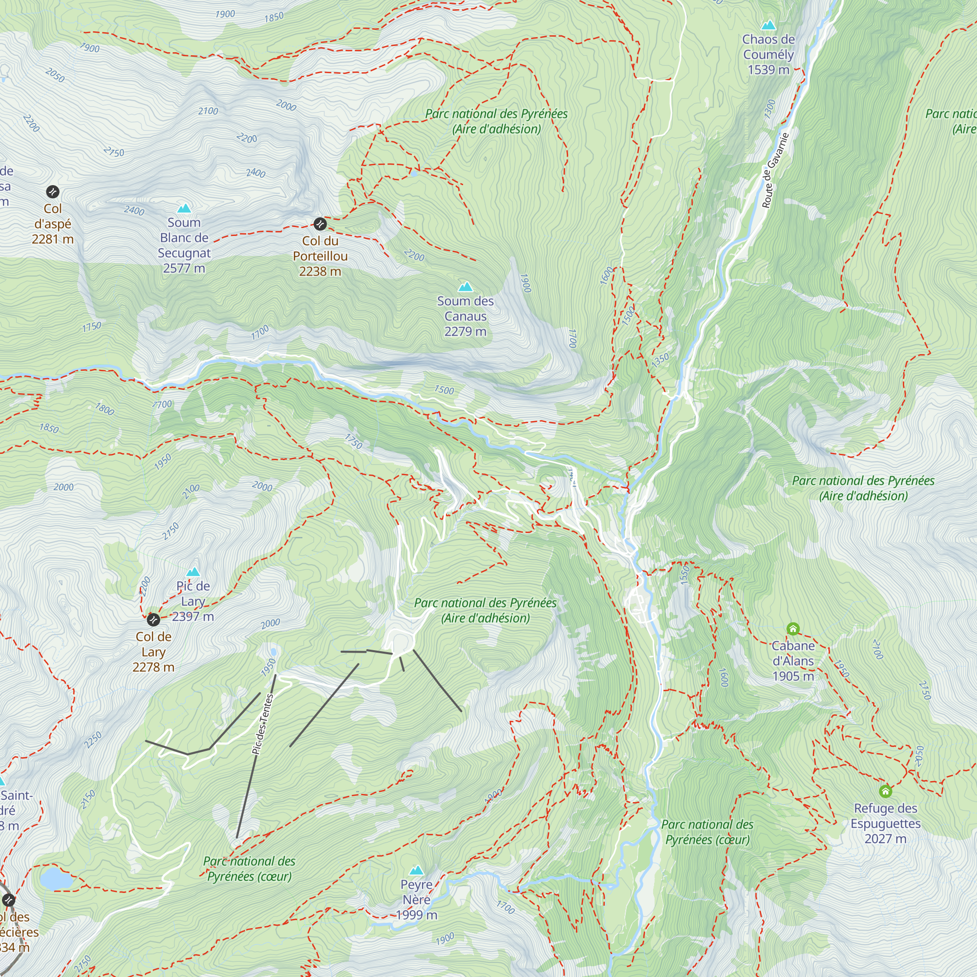 Chalet La Grange de Holle map