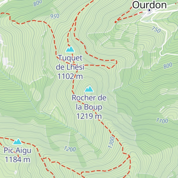 Map of Rocher de la Boup