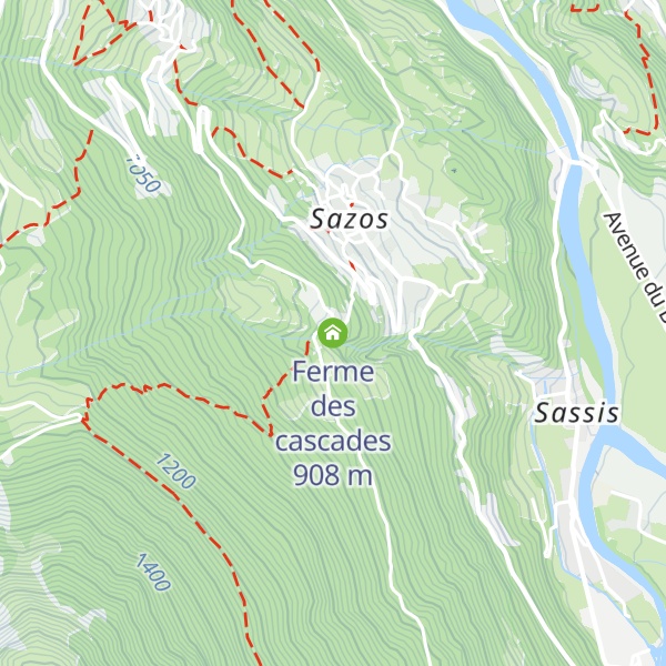 Map of Ferme des cascades