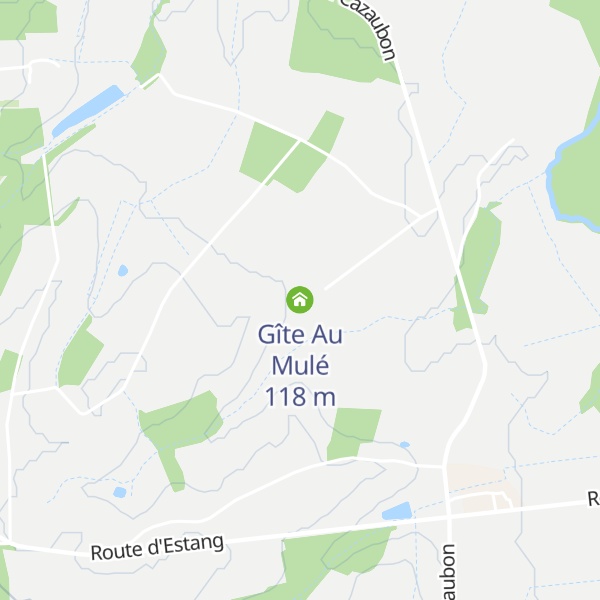 Map of Gîte Au Mulé