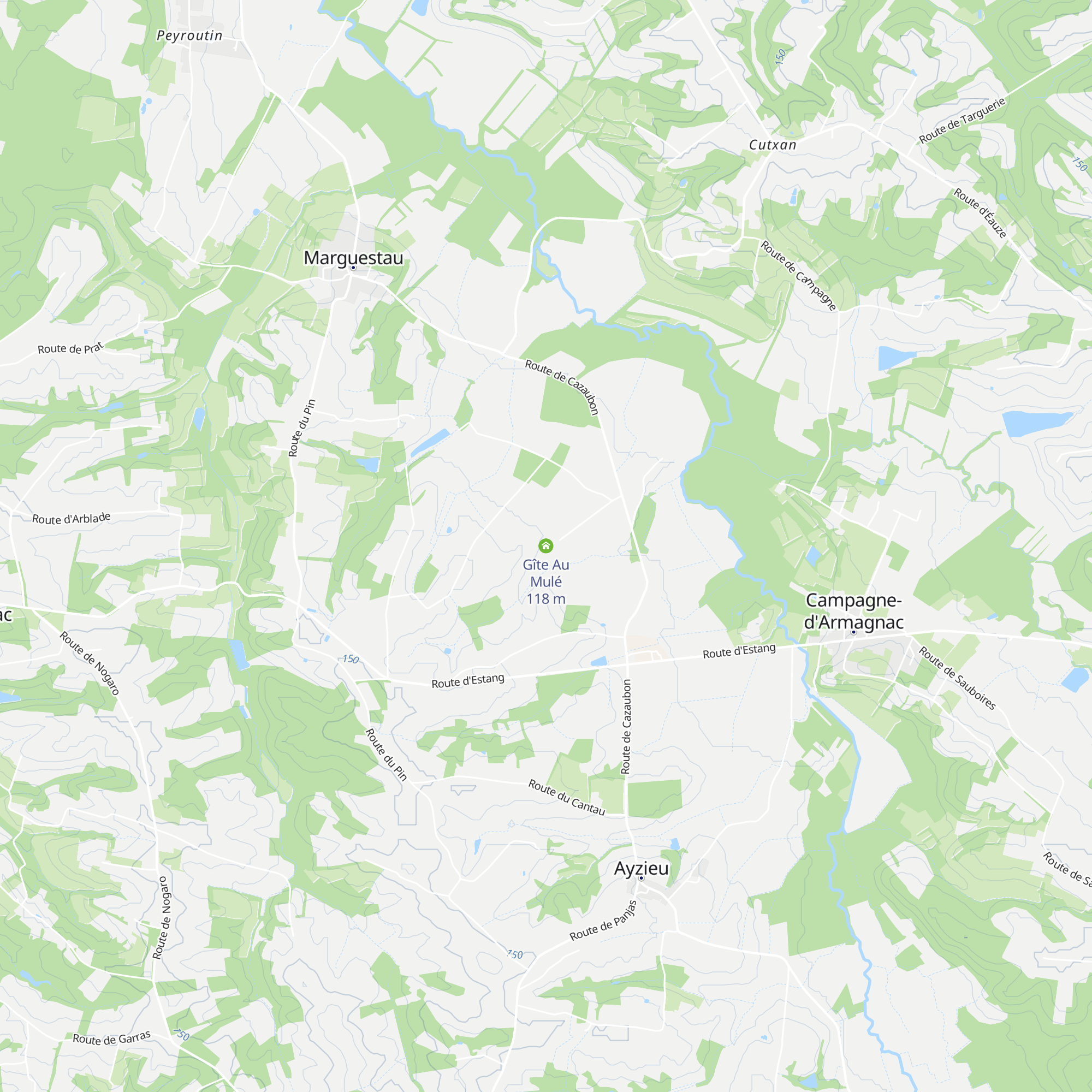 Gîte Au Mulé map