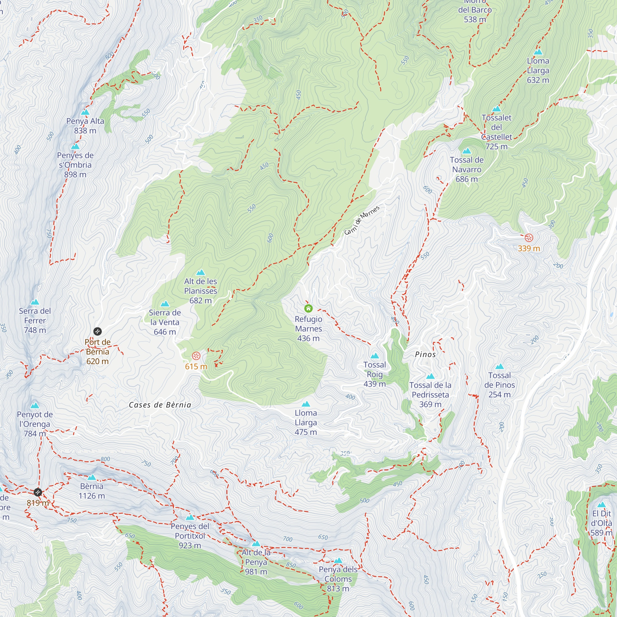 Refugio Marnes map
