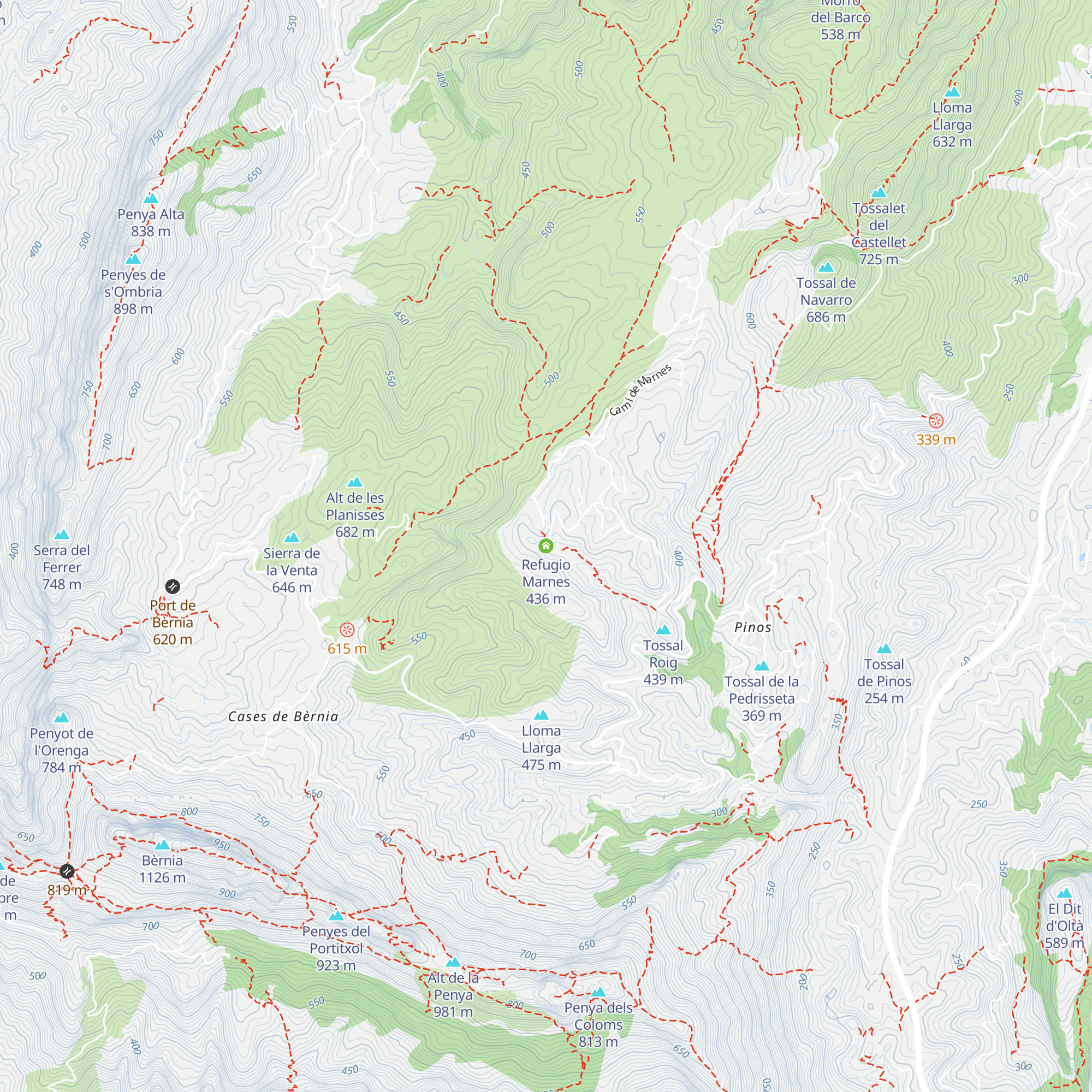 Refugio Marnes map