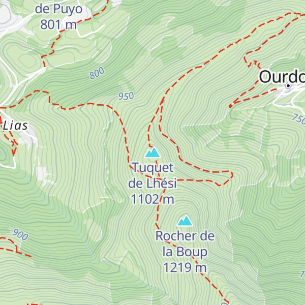 Map of Tuquet de Lhési