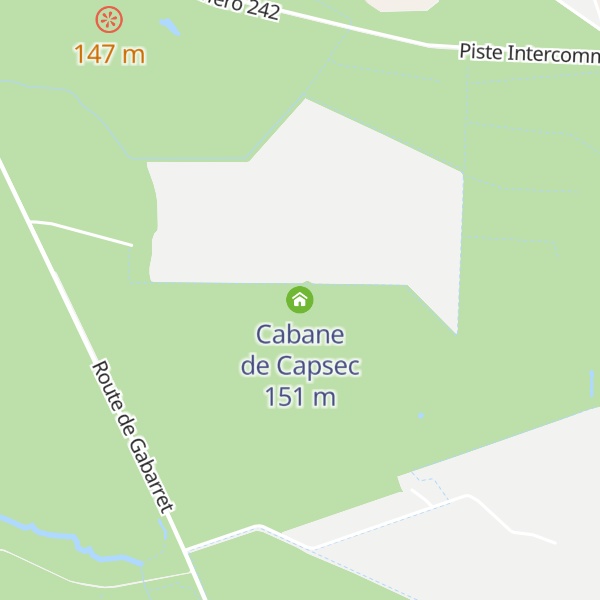 Map of Cabane de Capsec