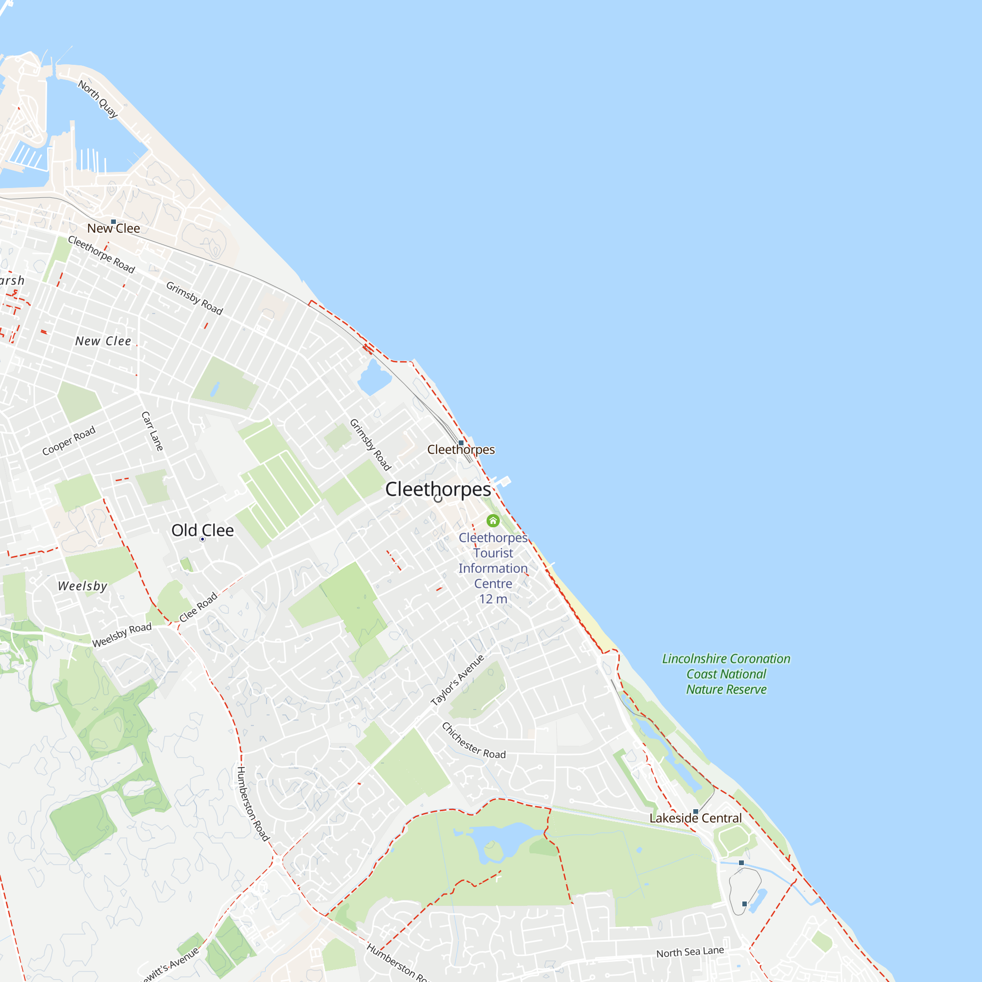 Cleethorpes Tourist Information Centre map