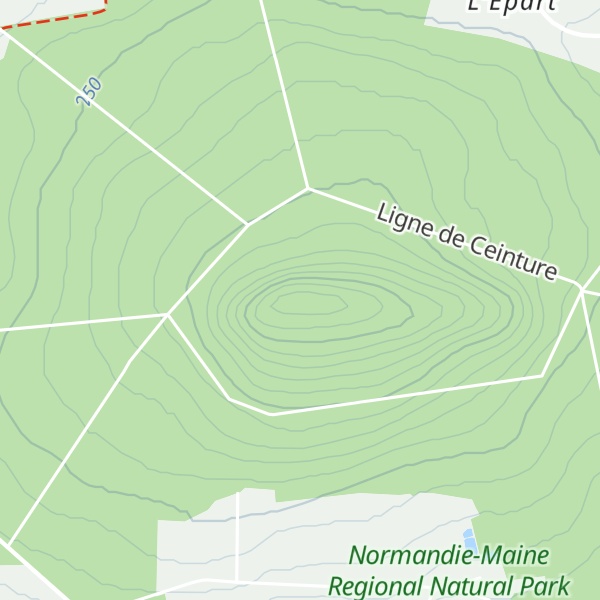 Map of Butte Chaumont