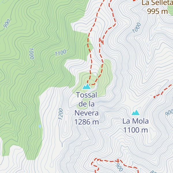 Map of Tossal de la Nevera