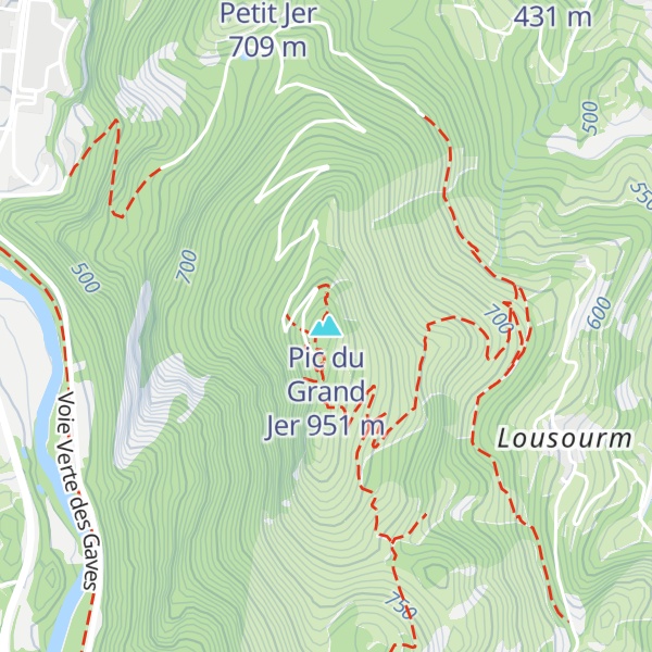 Map of Pic du Grand Jer