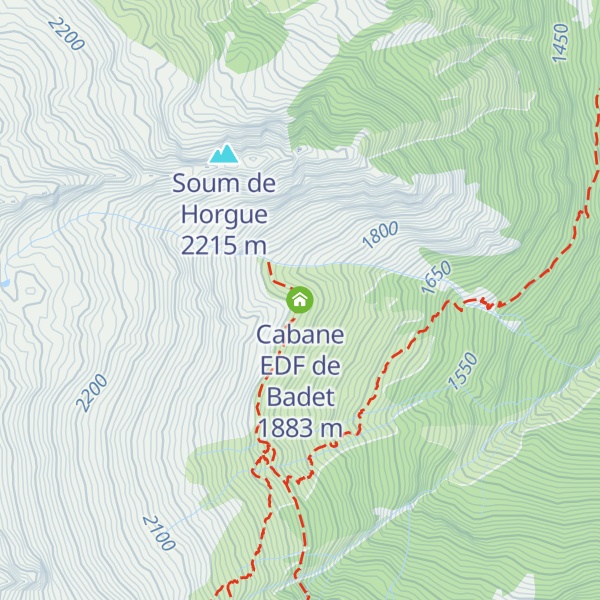 Map of Cabane EDF de Badet