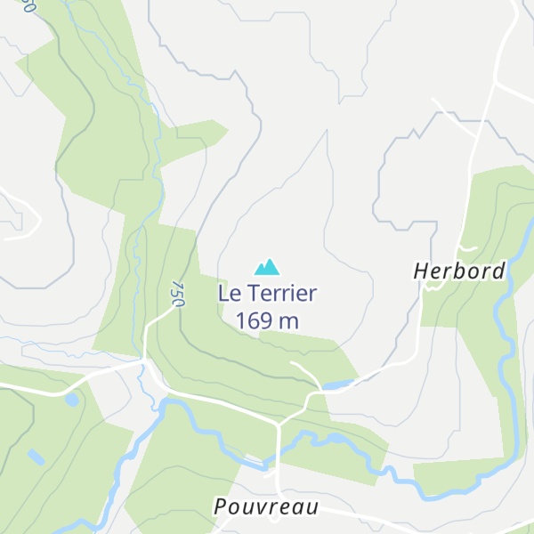Map of Le Terrier