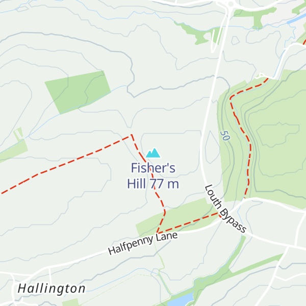 Map of Fisher's Hill