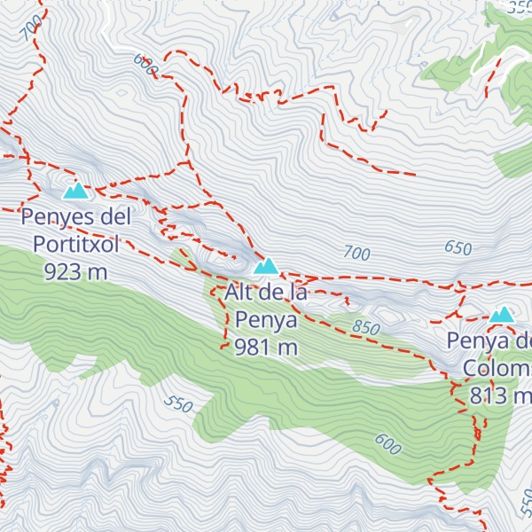Map of Alt de la Penya