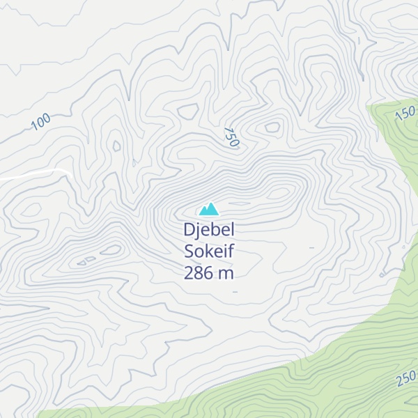 Map of Djebel Sokeif